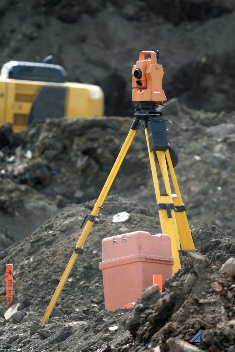 Land surveyor Adelaide working on site